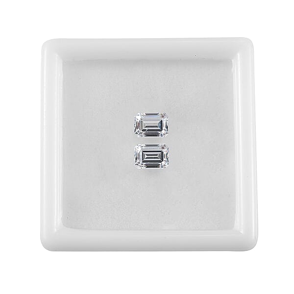 3.54 Ctw Octagon Cut Swarovski Zirconia Loose Stone (Set Of 2) (7x5 Mm)