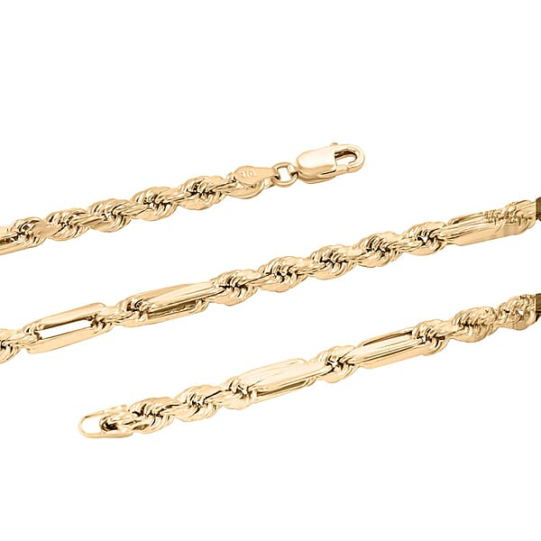 3.5mm Milano Chain Necklace In 10K Yellow Gold 8.6 Grams 24 Inches