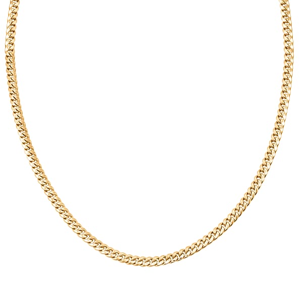 3.6mm Cuban Chain Necklace In 10K Yellow Gold 7.85 Grams 22 Inches