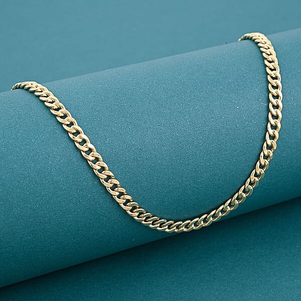 3.7mm Miami Cuban Chain Necklace In 10K Yellow Gold 8.1 Grams 26 Inches