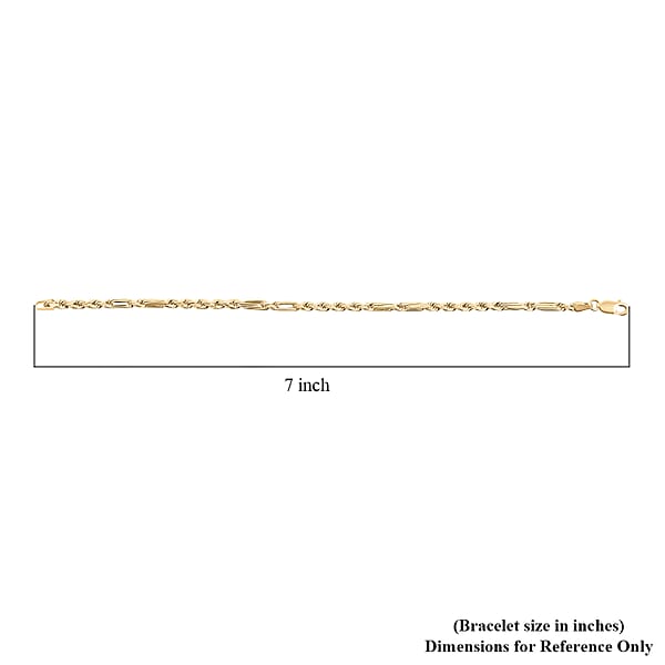 3mm Milano Chain Bracelet In 10K Yellow Gold (8.00 In) 2.40 Grams