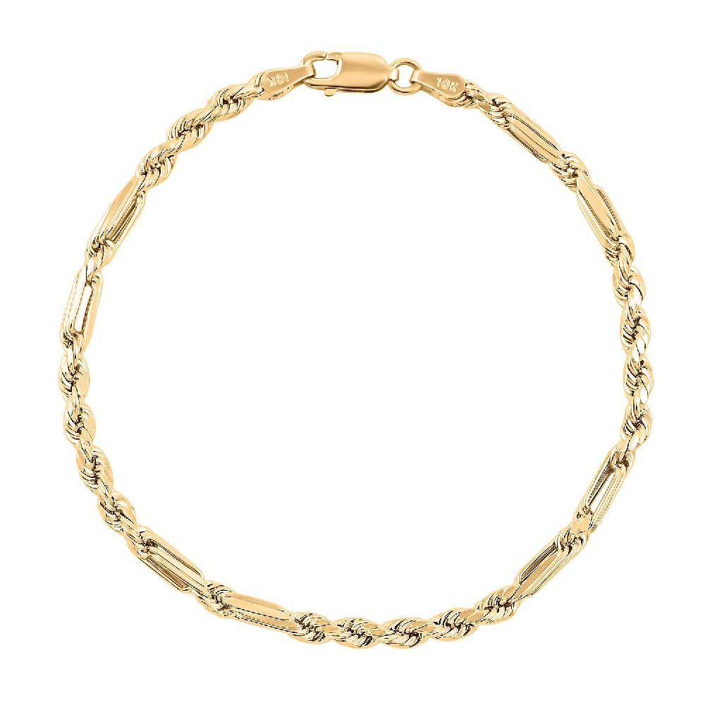 3mm Milano Chain Bracelet in 10K Yellow Gold (8.00 In) 2.40 Grams