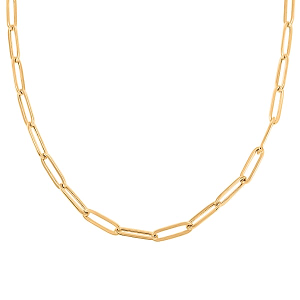 3mm Paperclip Chain Necklace In 10K Yellow Gold 3.44 Grams 22 Inches