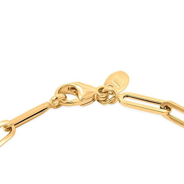 5.5mm Paper Clip Chain Bracelet In 10K Yellow Gold (8.00 In) 6.20 Grams