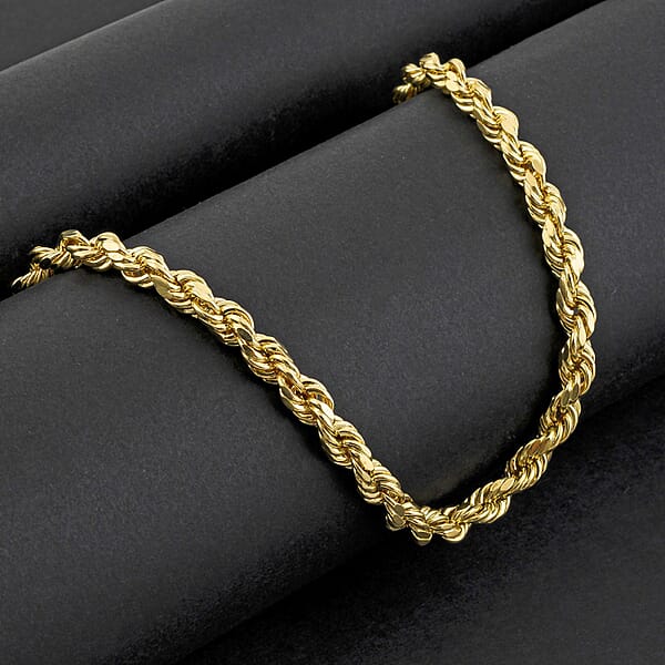 5.5mm Rope Necklace In 10K Yellow Gold 14.30 Grams 28 Inches