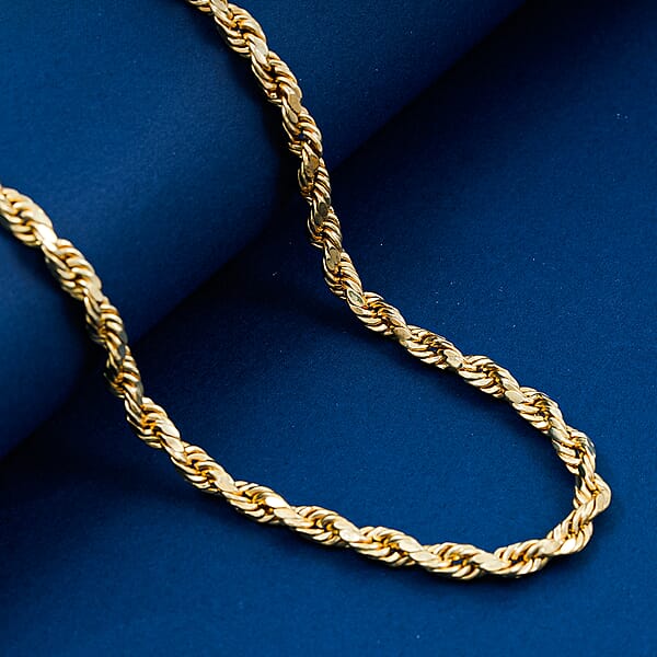 5mm Rope Chain Necklace In 10K Yellow Gold 13.50 Grams 28 Inches