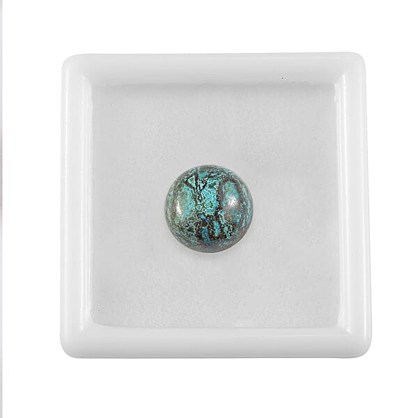 6.95 Ctw Round Cut Table Mountain Shadowkite Loose Gemstone (12 Mm)