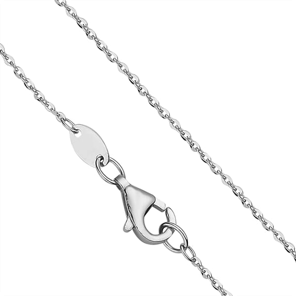 950 Platinum Cable Chain Necklace With Lobster Lock 18 Inches 1.73 Grams