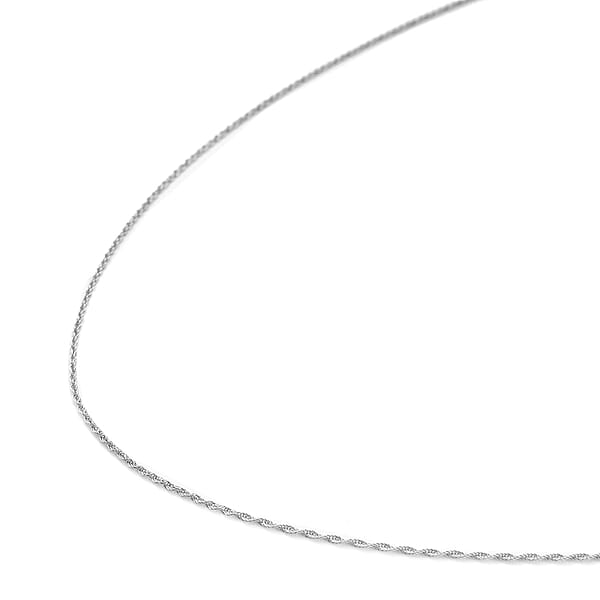 950 Platinum Twisted Rope Chain Necklace (18 Inches) (2.97 Grams)