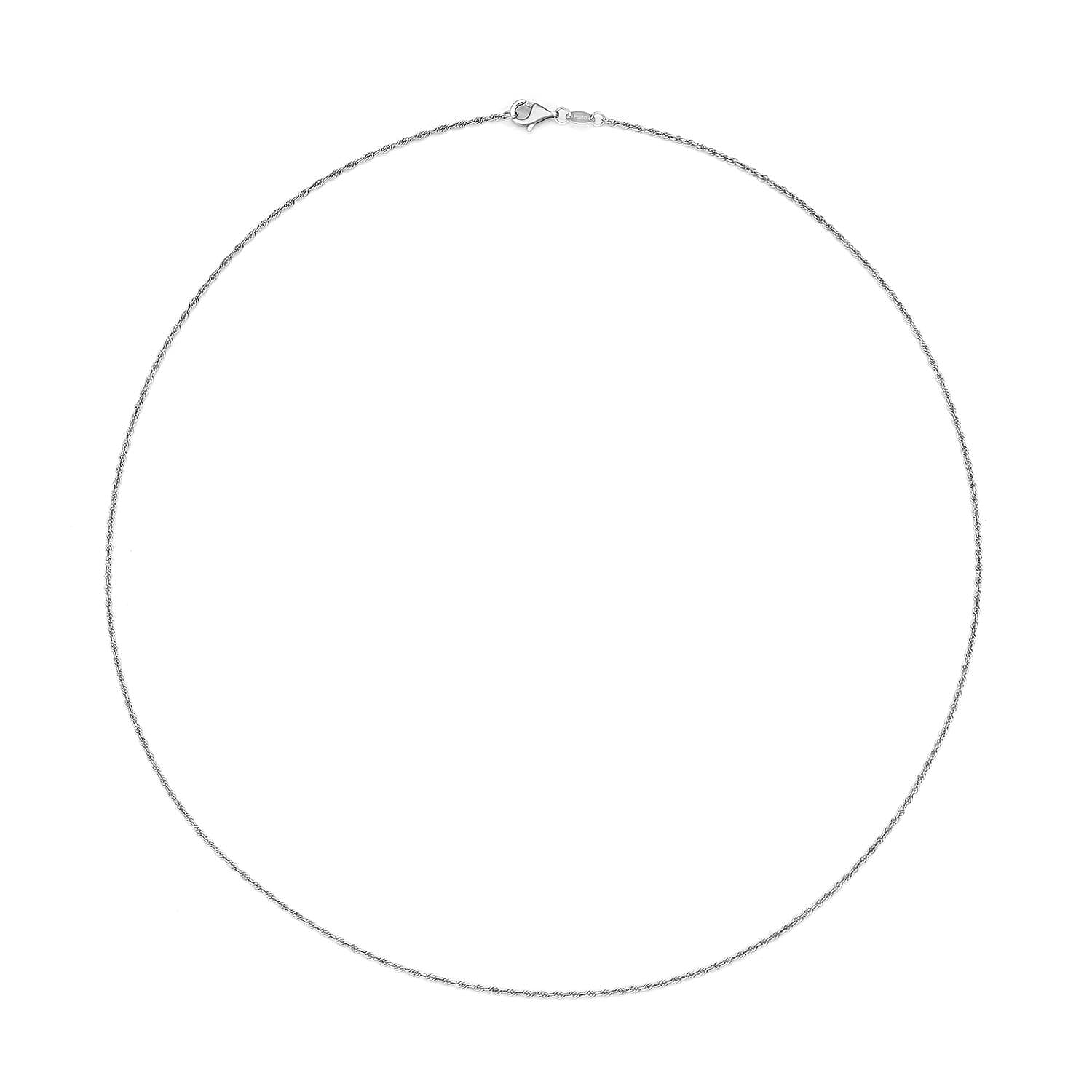 950 Platinum Twisted Rope Chain Necklace (18 Inches) (2.97 Grams)