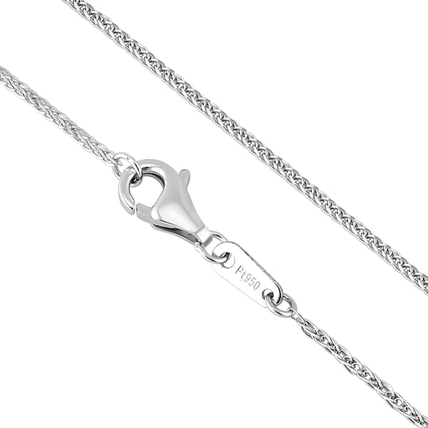 950 Platinum Wheat Chain Necklace With Lobster Lock (18 Inches) (2.70 Grams)