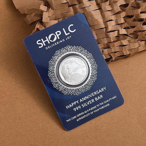 999.9 Fine Silver Happy Anniversary Coin 5 Grams