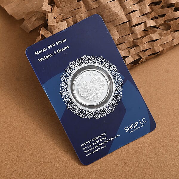 999.9 Fine Silver Happy Anniversary Coin 5 Grams