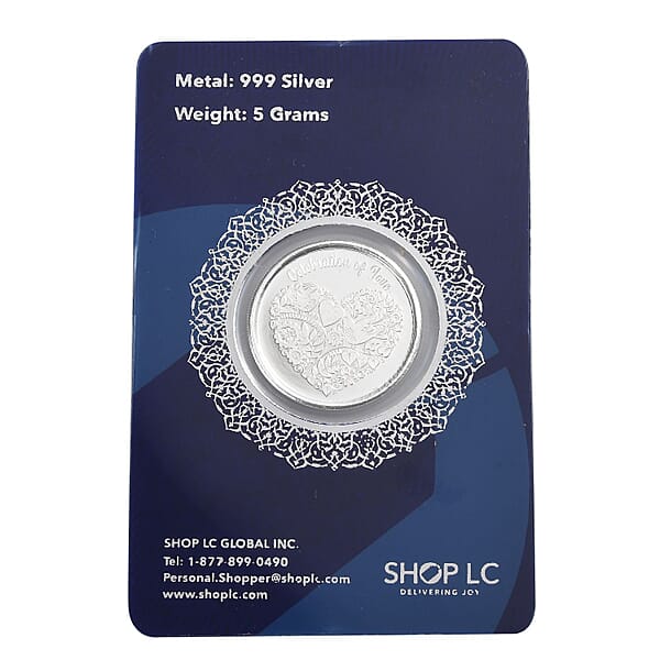 999.9 Fine Silver Happy Anniversary Coin 5 Grams