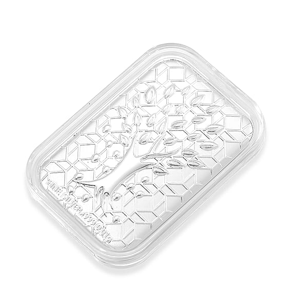 999 Fine Silver Tree Of Life Emboss Sheet 31x45.5mm (10mg)