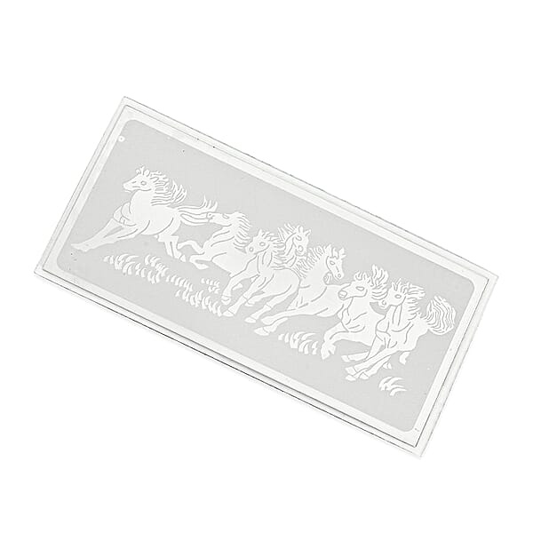 999 Platinum Seven Horses Emboss Sheet 500mg