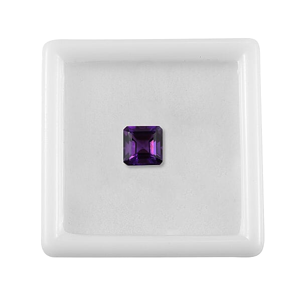 AA Asscher Cut Mashamba Amethyst (Oct 7x7 Mm) 1.51 Ctw Loose Gemstone