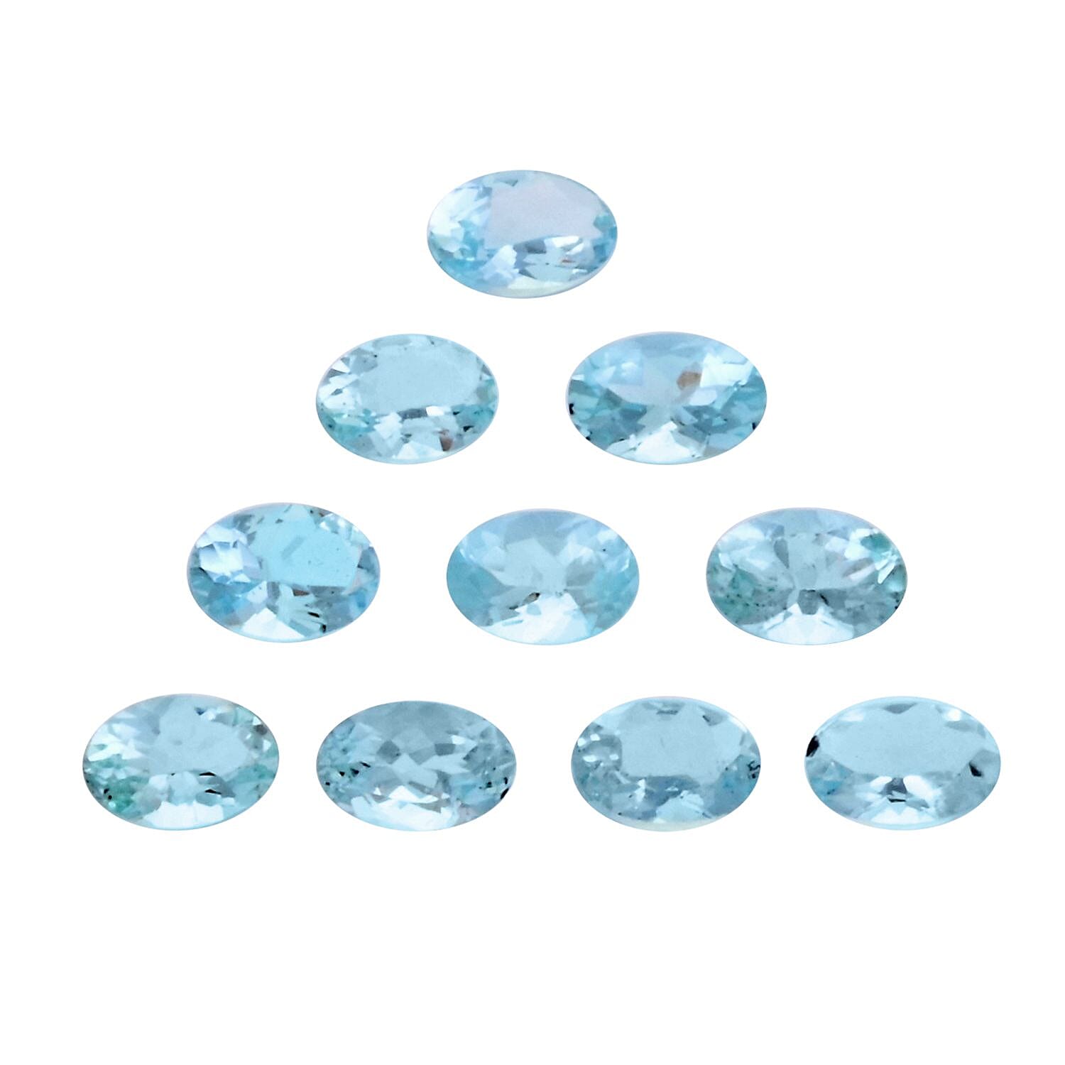AA Mangoro Aquamarine Set of 10 (Ovl 6x4 mm) 5.00 ctw