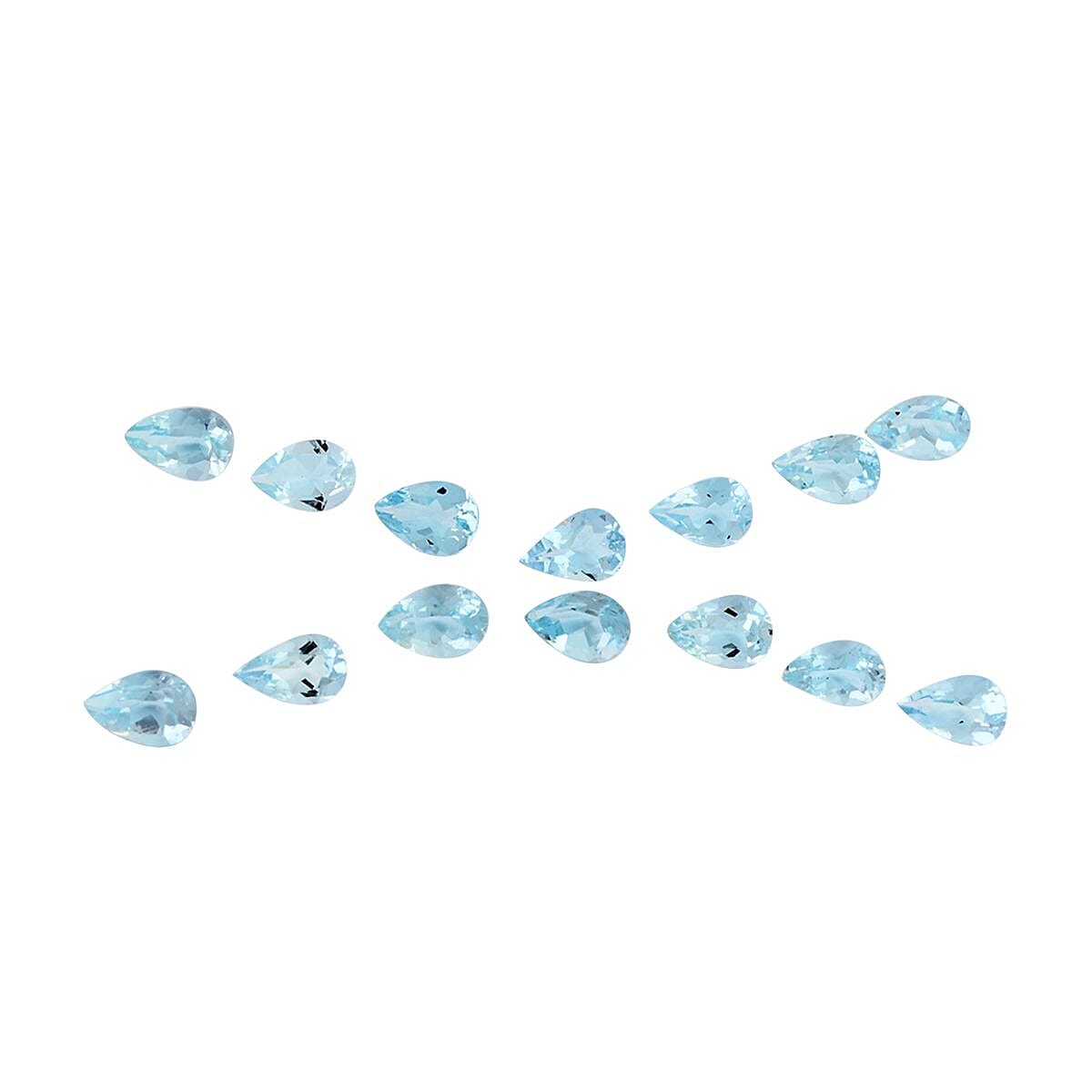 AA Mangoro Aquamarine Set of 14 (Pear 6x4 mm) 5.00 ctw