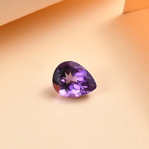 AA Mashamba Amethyst (Pear 10x8 Mm) 2.00 Ctw Loose Gemstone