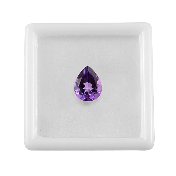 AA Mashamba Amethyst (Pear 10x8 Mm) 2.00 Ctw Loose Gemstone