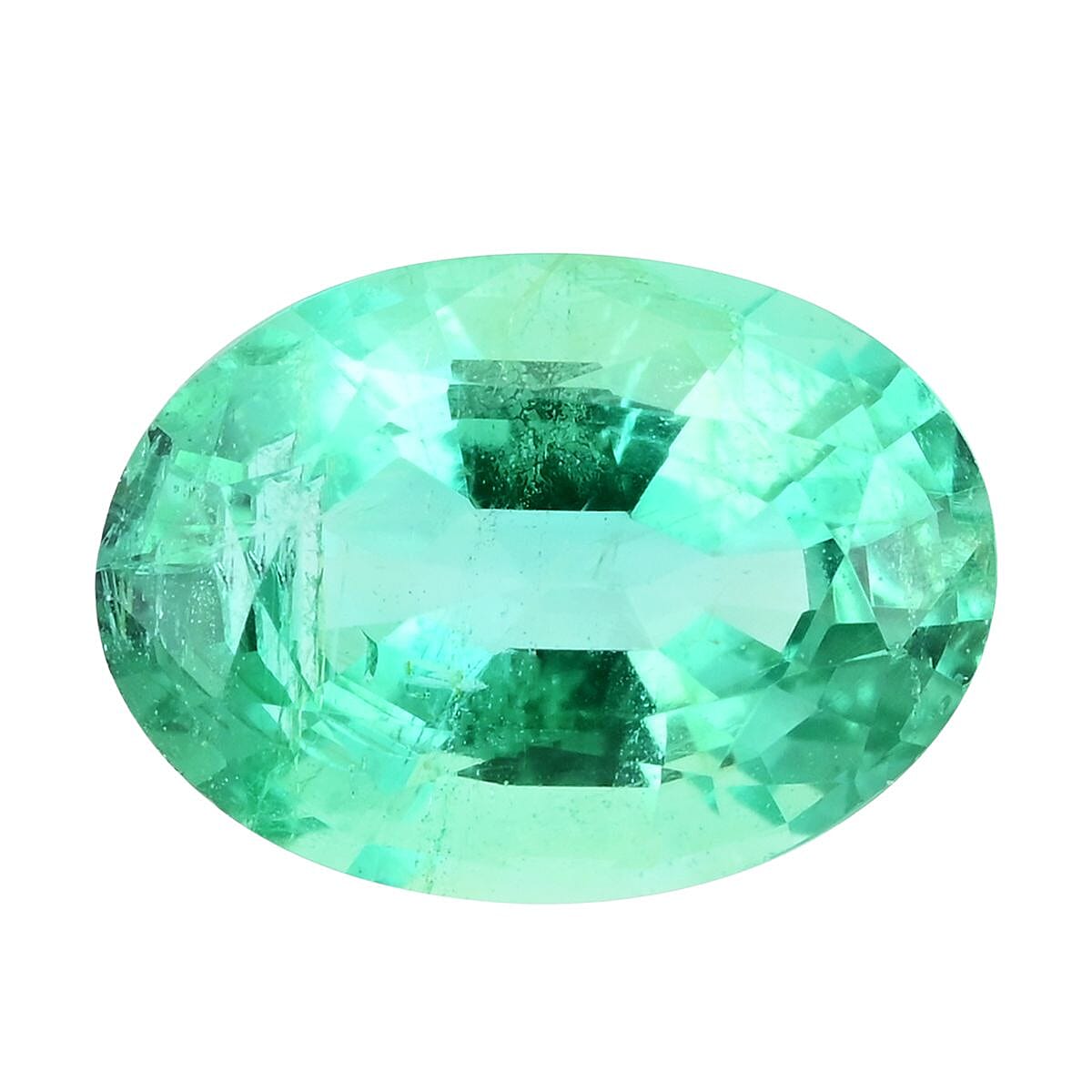 AAA Kagem Zambian Emerald (Ovl 7x5 mm) 0.60 ctw