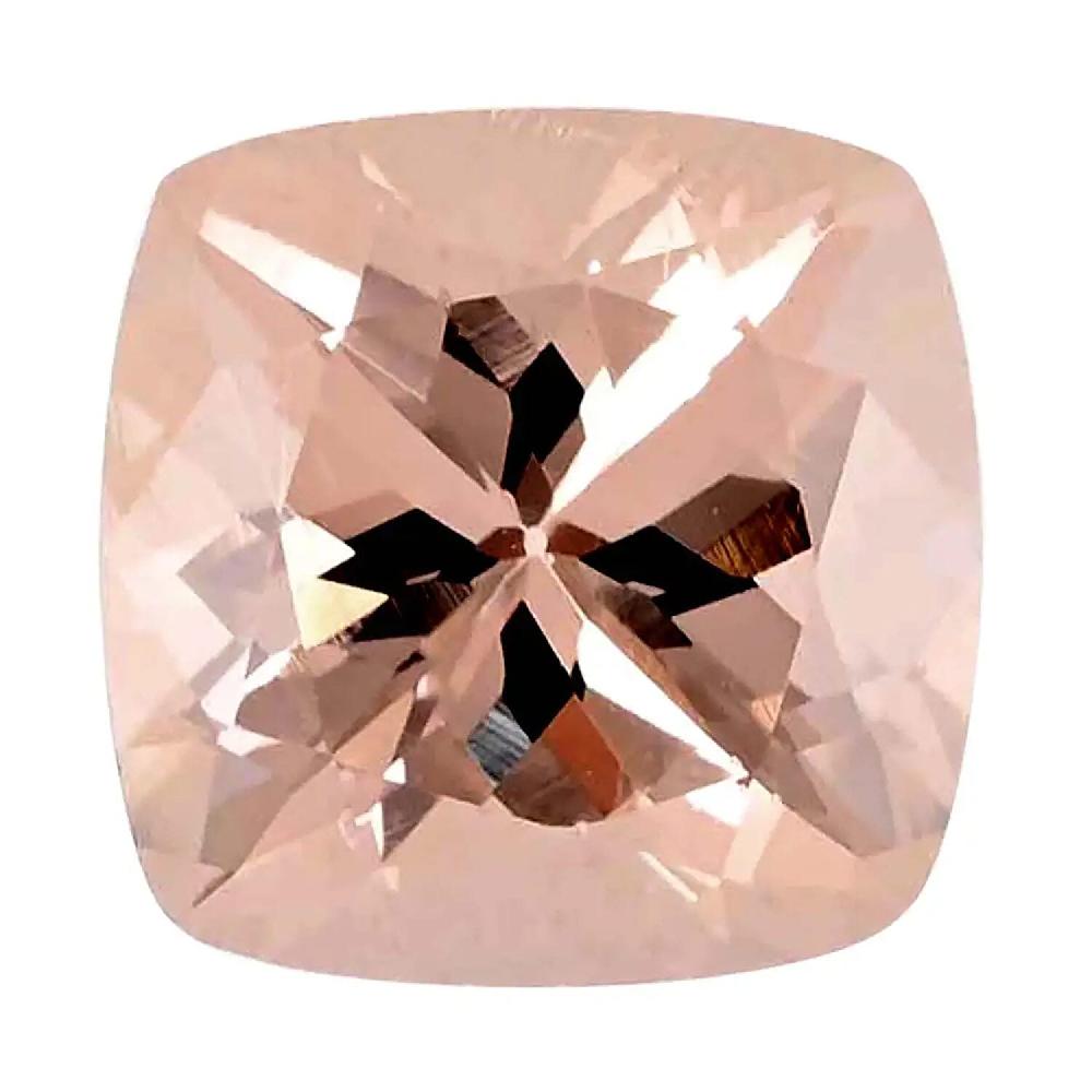 AAA Marropino Morganite Cushion Morganite For Ring and Pendant Loose Gemstone For Jewelry (Cush 10 mm) 3.00 ctw
