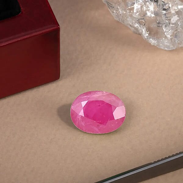 AAA Royal Ruby (Ovl 9x7 Mm) 1.80 Ctw Loose Gemstone For Jewelry Making Ruby Loose Gem Ruby Stone For Jewelry