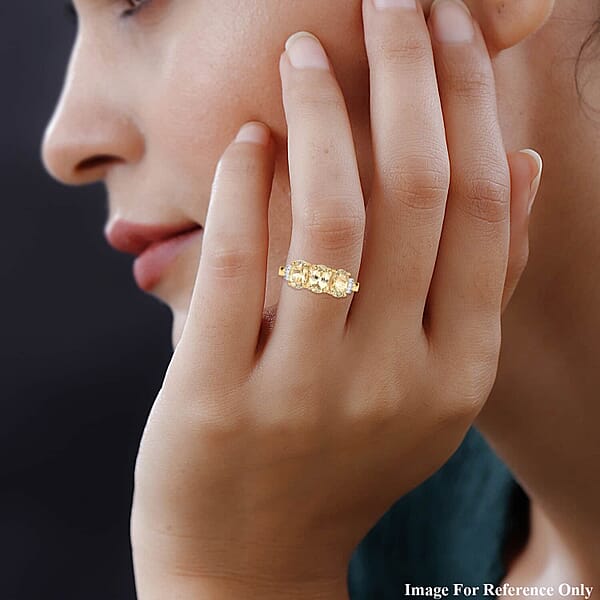 AAA Turkizite And Diamond 2.70 Ctw Ring In 14K Yellow Gold