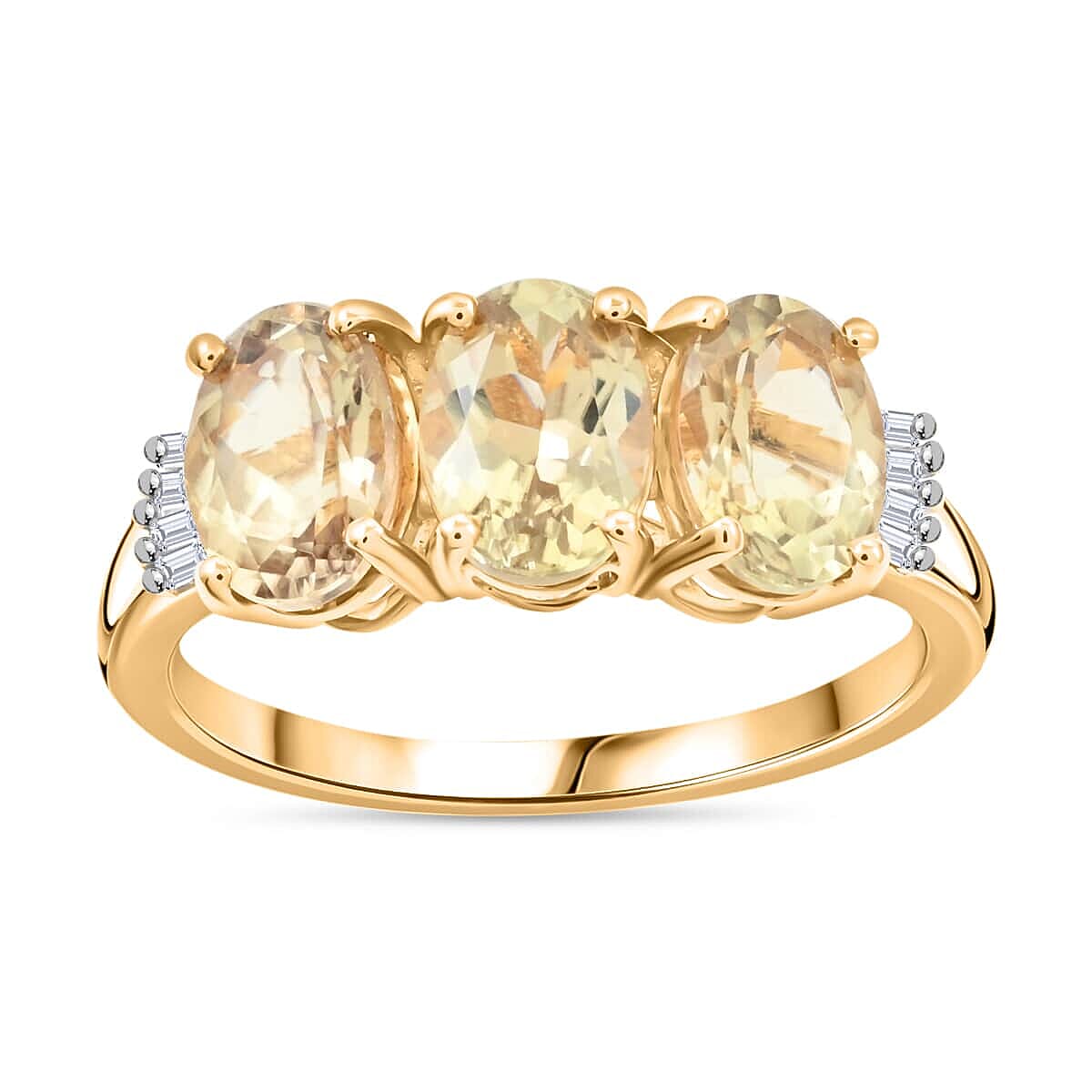 AAA Turkizite and Diamond 2.70 ctw Ring in 14K Yellow Gold