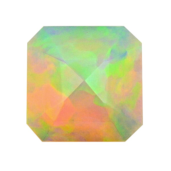 AAAA Asscher Cut Ethiopian Welo Opal (Sqr 10x10 Mm) 2.00 Ctw