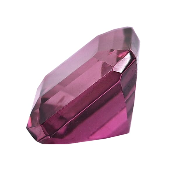 AAAA Asscher Cut Shimoyo Rubellite (5x5 Mm) 0.70 Ctw
