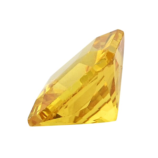 AAAA Asscher Cut Yellow Sapphire (Sqr 5x5 Mm) 0.75 Ctw