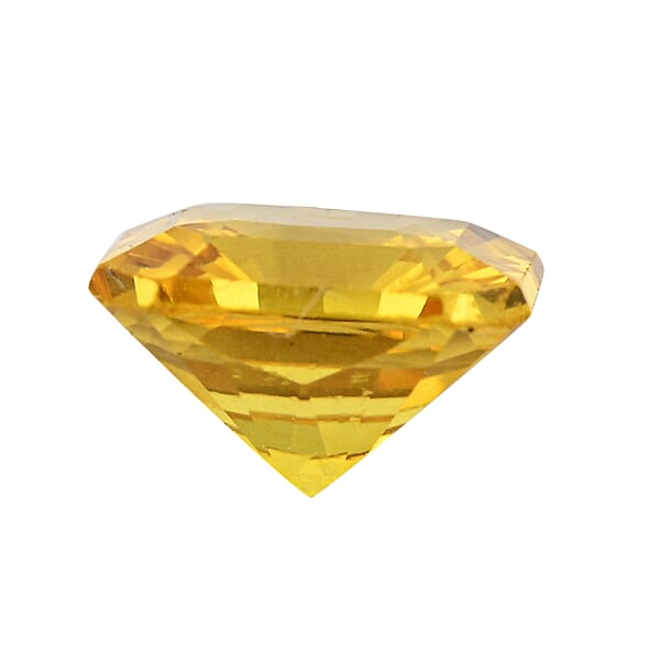 AAAA Asscher Cut Yellow Sapphire (Sqr 5x5 Mm) 0.75 Ctw