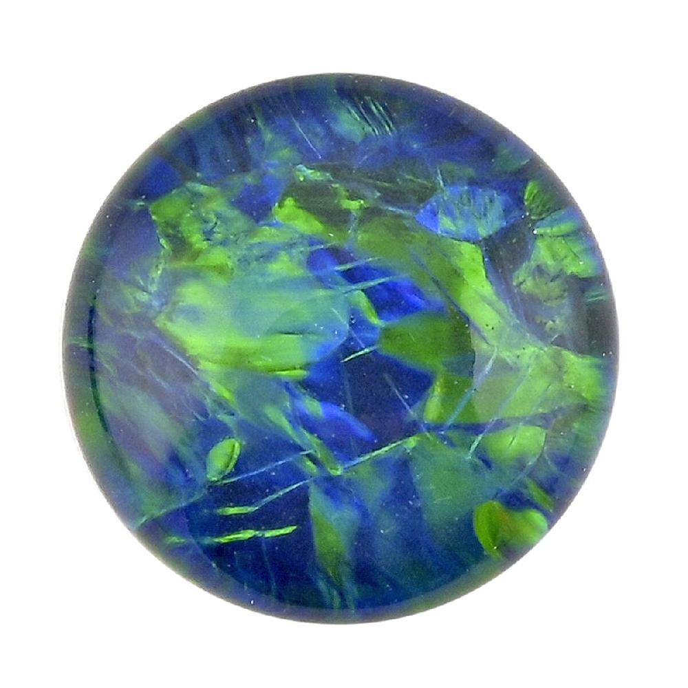 AAAA Australian Lightning Black Ridge Opal Triplet (Rnd 8 mm)