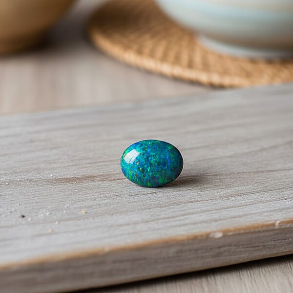 AAAA Australian Lightning Ridge Opal Triplet (Oval 9x7 Mm) 1.20 Ctw