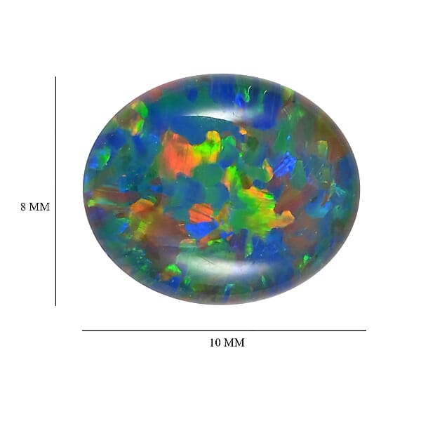 AAAA Australian Lightning Ridge Opal Triplet (Ovl 10x8 Mm) 1.75 Ctw