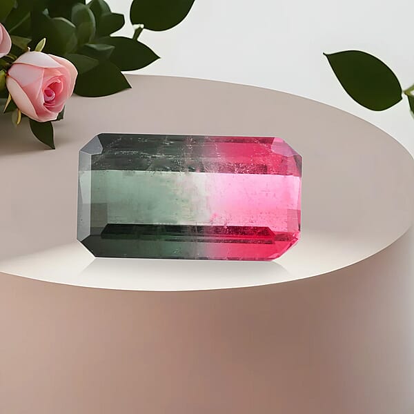 AAAA Bi-Color Tourmaline (Oct Free Size) 3.00 Ctw