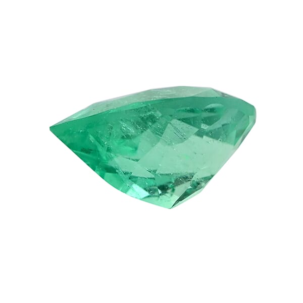 AAAA Boyaca Colombian Emerald (Pear Free Size) 1.00 Ctw