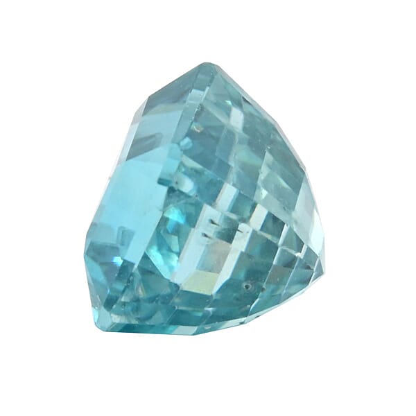 AAAA Cambodian Blue Zircon (Oct Free Size) 4.00 Ctw