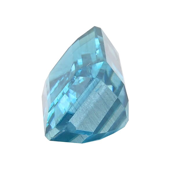 AAAA Cambodian Blue Zircon (Oct Free Size) 6.00 Ctw