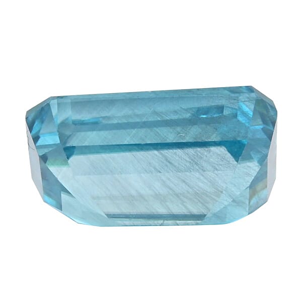 AAAA Cambodian Blue Zircon (Oct Free Size) 6.00 Ctw