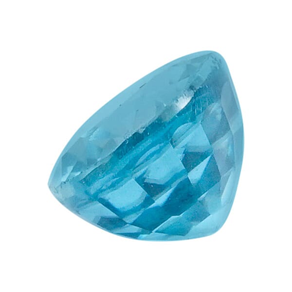 AAAA Cambodian Blue Zircon (Ovl 7x5 Mm) 1.20 Ctw