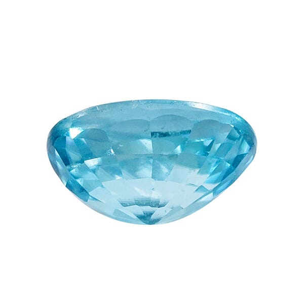 AAAA Cambodian Blue Zircon (Ovl 7x5 Mm) 1.20 Ctw