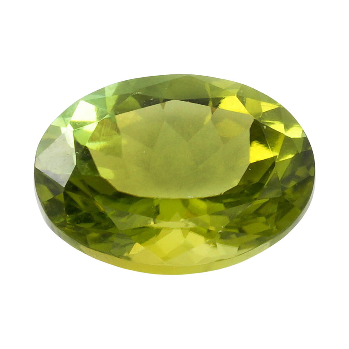 AAAA Cruzeiro Olive Tourmaline (Oval 8x6 mm) 1.20 ctw