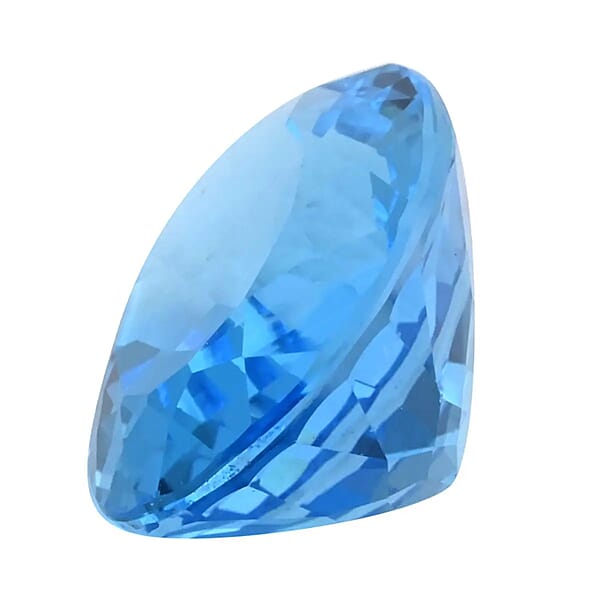AAAA Electric Swiss Blue Topaz (Ovl 18x13 Mm) 15.00 Ctw
