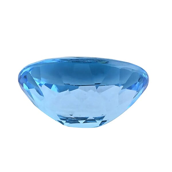 AAAA Electric Swiss Blue Topaz (Ovl 18x13 Mm) 15.00 Ctw