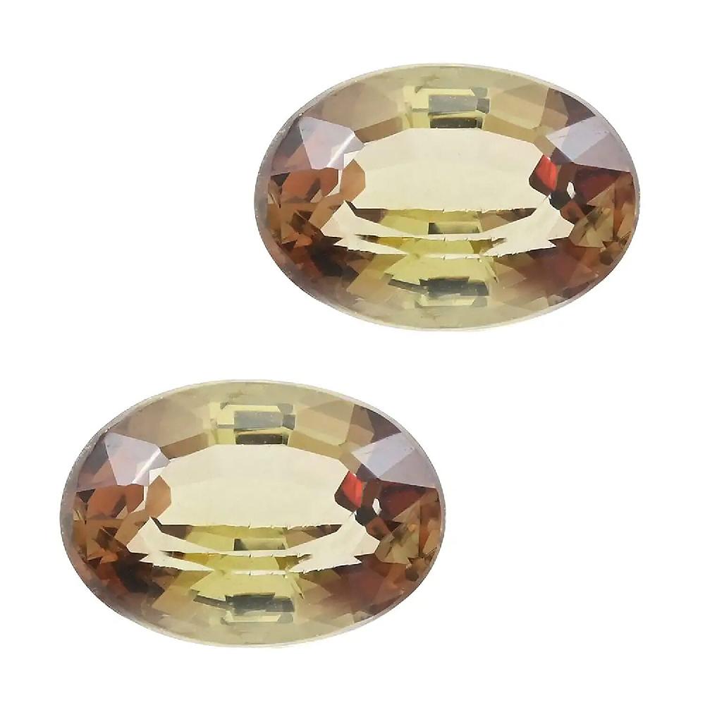 AAAA Jenipapo Andalusite Set of 2 (Ovl 7x5 mm) 1.60 ctw