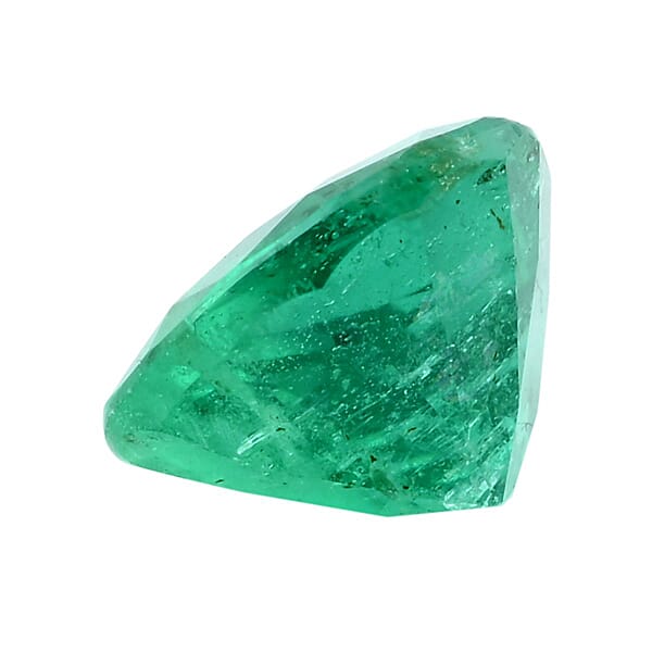 AAAA Kagem Zambian Emerald (Pear 9x7 Mm) 1.20 Ctw
