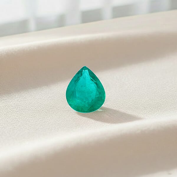 AAAA Kagem Zambian Emerald (Pear Free Size) 2.00 Ctw